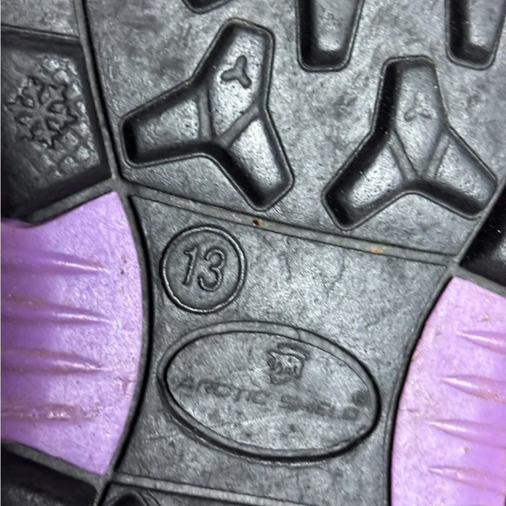 Arctic Shield Kids Insulated Winter Snow Boots – Sz 13 (Purple & Pink)